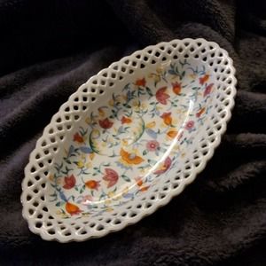 Nice Marked Germany Hand Painted China Relish Dish-BL